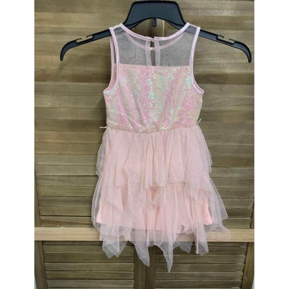 NWT RMLA Formal Sequin Dress Party Y2K Boho Girls Size 6X Pink - Picture 3 of 4